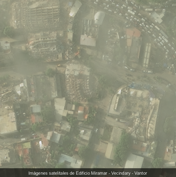 Edificio Miramar después del terremoto