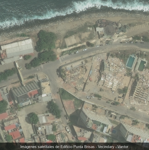 Edificio Punta Brisas después del terremoto