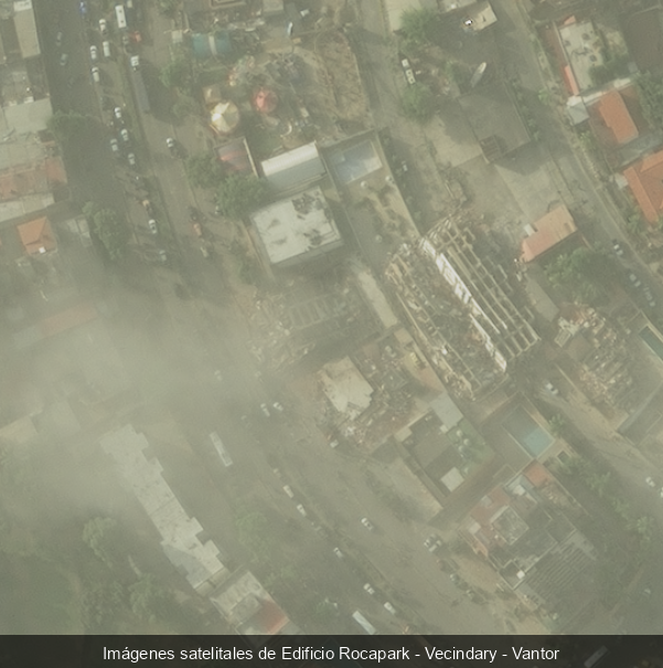 Edificio Rocapark después del terremoto